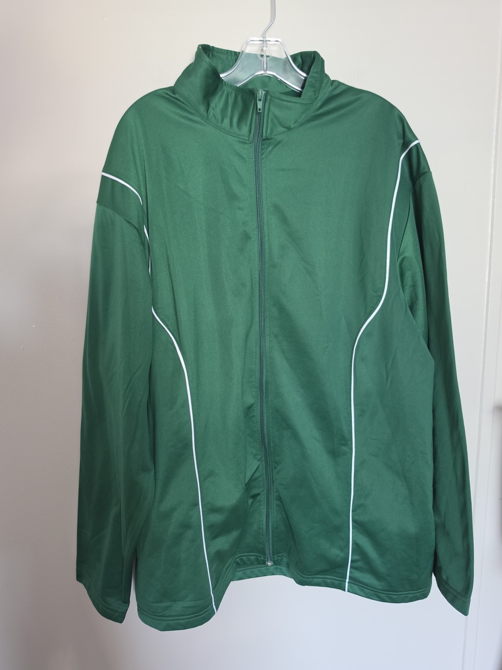A4 Green Full Zip Track Jacket Men's XL Athletic Warm Up Activewear N4201